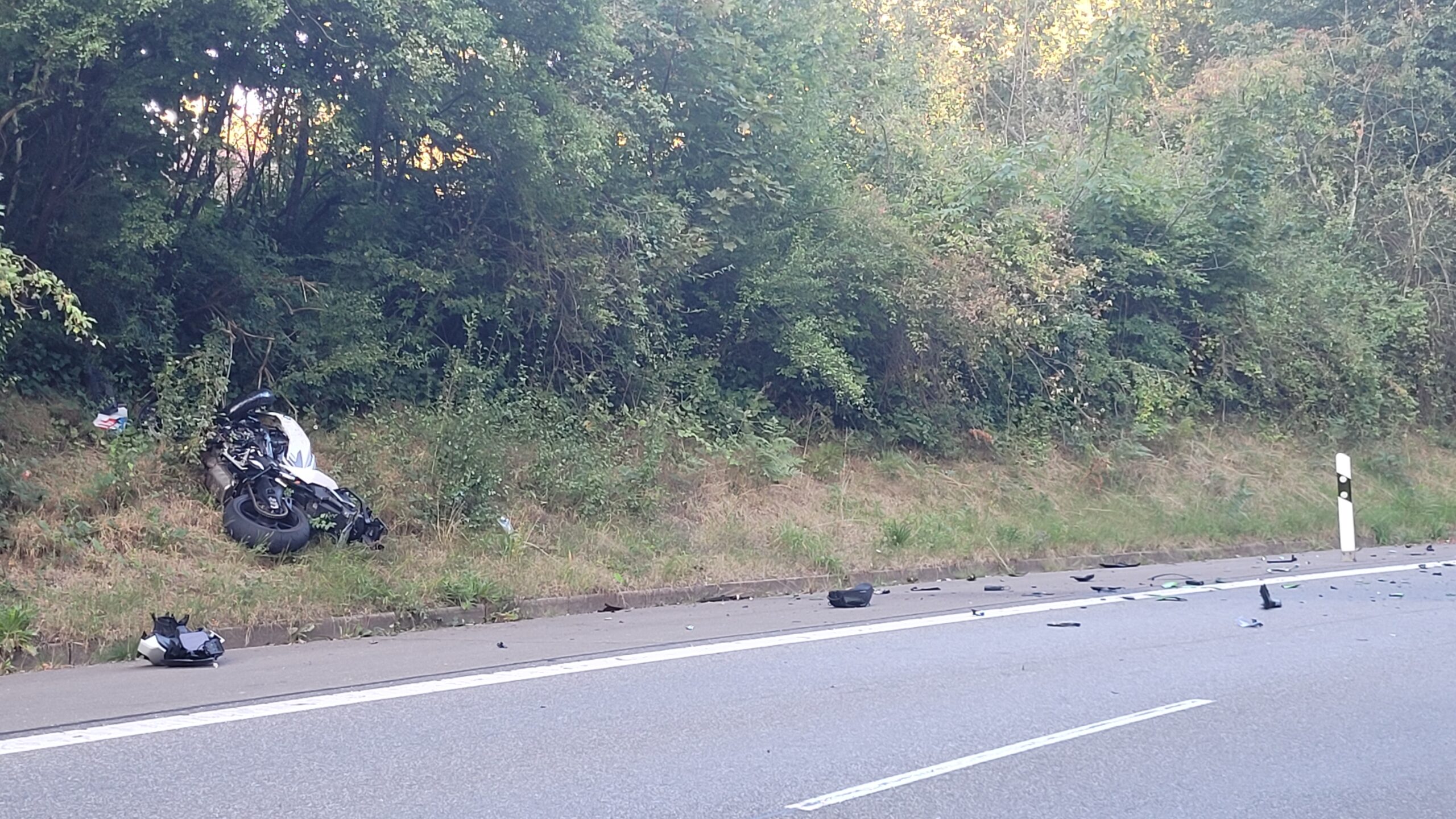 Scvhwerer Motorradunfall Kirrberg