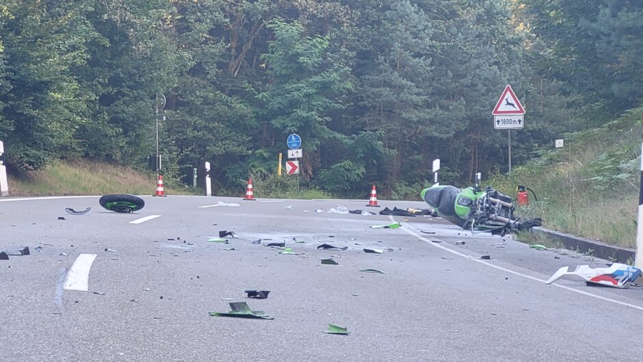 Scvhwerer Motorradunfall Kirrberg