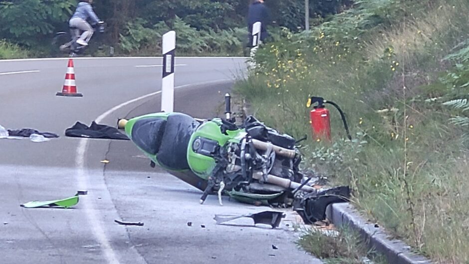 Scvhwerer Motorradunfall Kirrberg