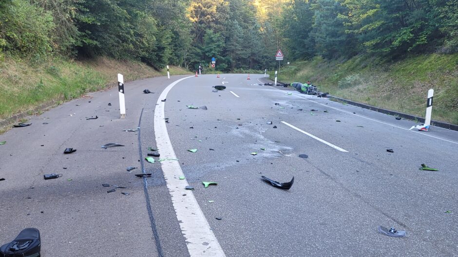 Scvhwerer Motorradunfall Kirrberg