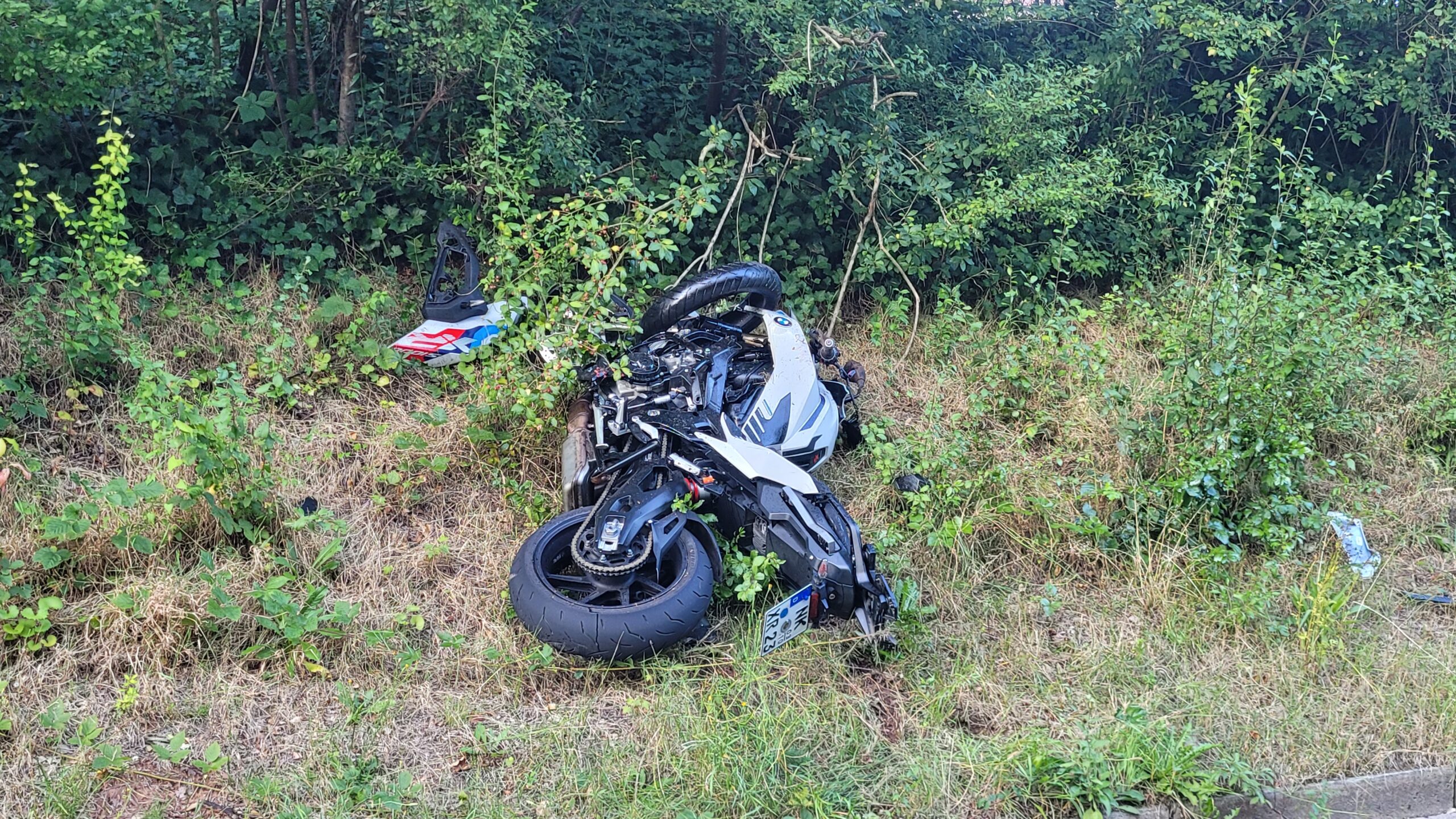 Scvhwerer Motorradunfall Kirrberg