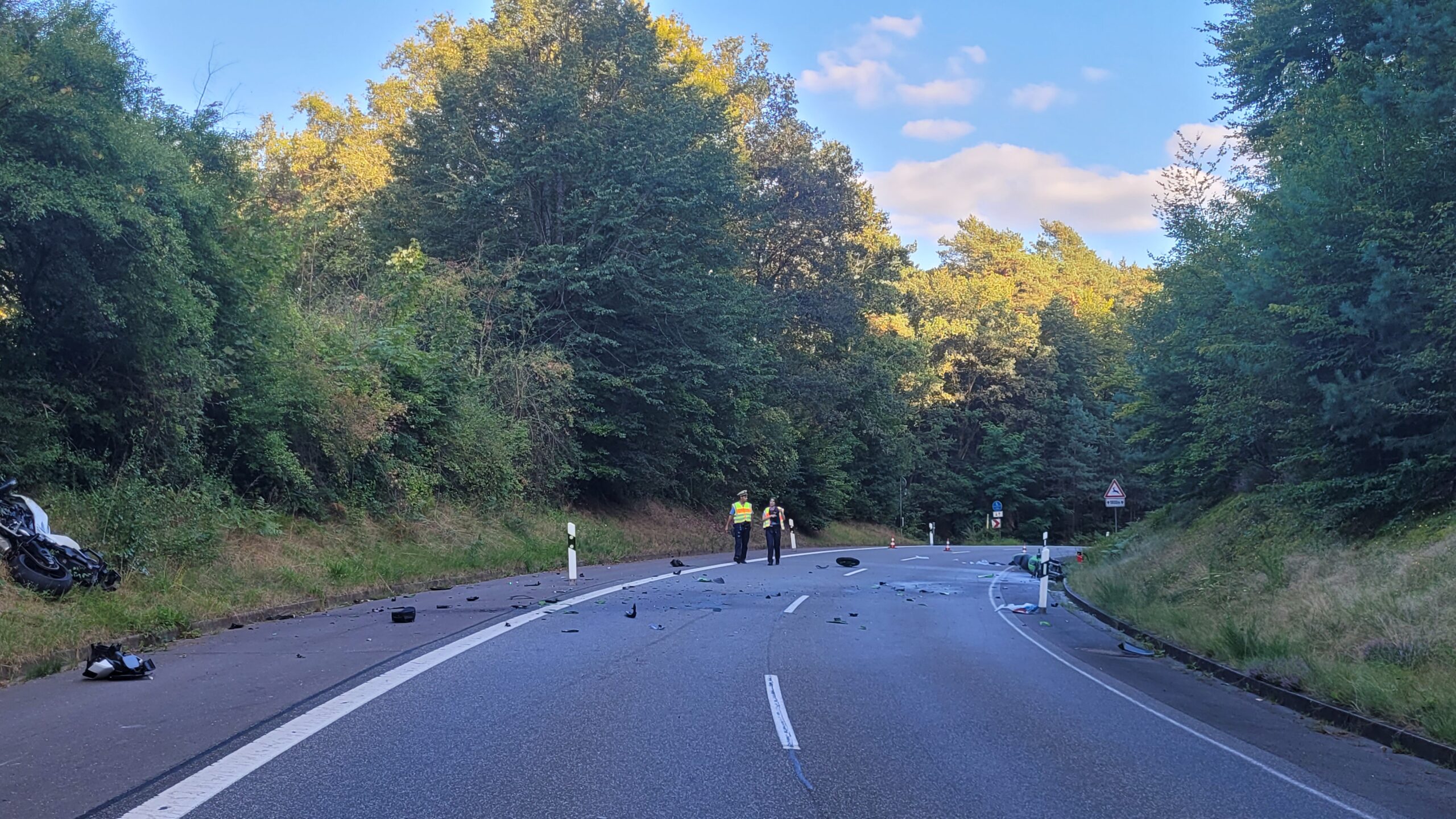 Scvhwerer Motorradunfall Kirrberg