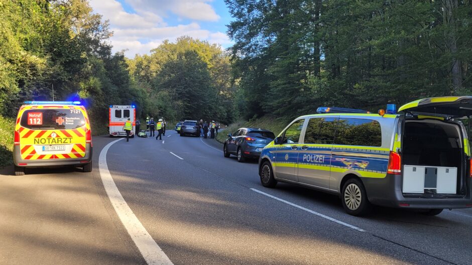 Scvhwerer Motorradunfall Kirrberg