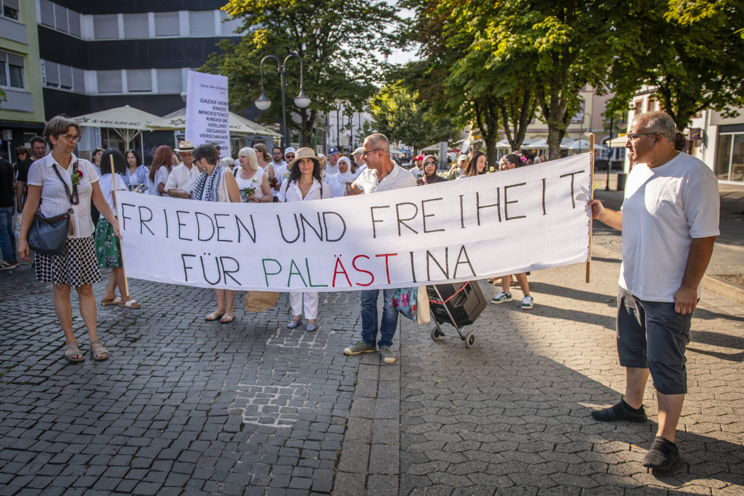 Trauermarsch gegen Leid in Gaza