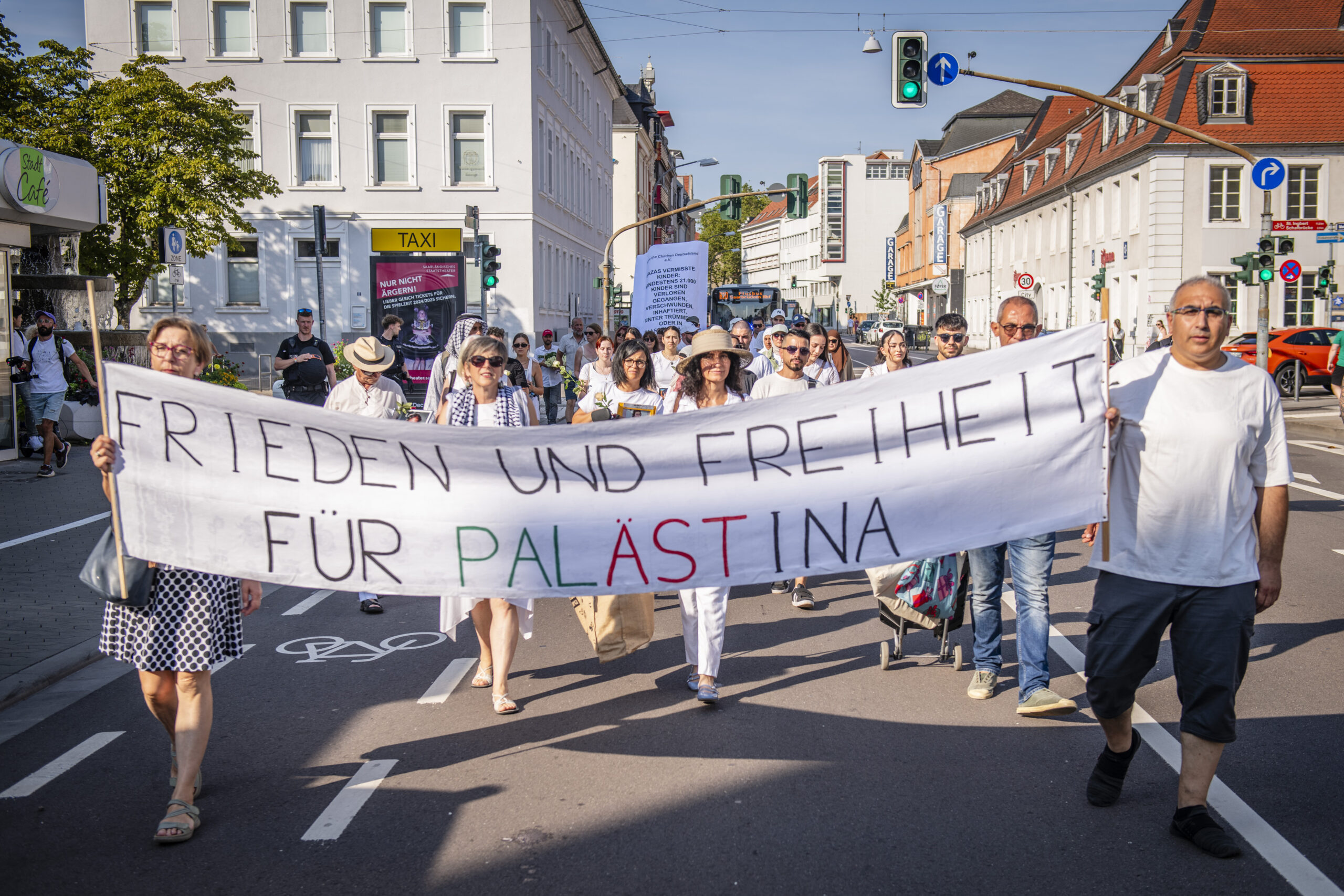 Trauermarsch gegen Leid in Gaza