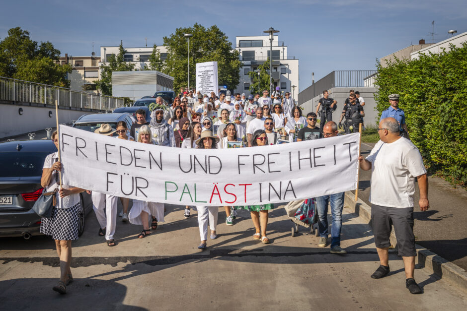 Trauermarsch gegen Leid in Gaza