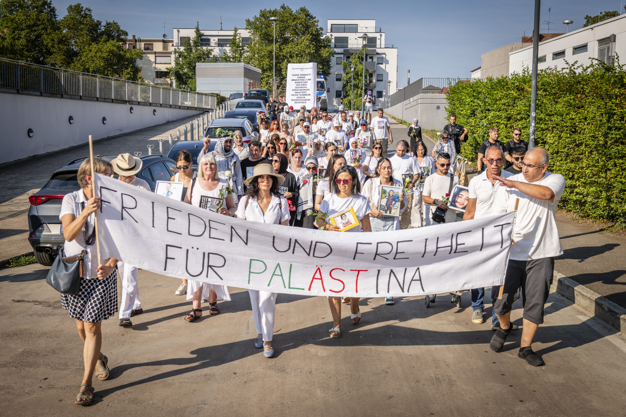 Trauermarsch gegen Leid in Gaza