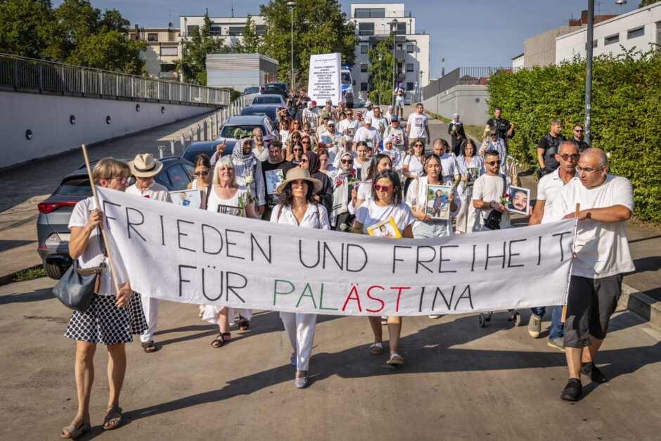 Trauermarsch gegen Leid in Gaza