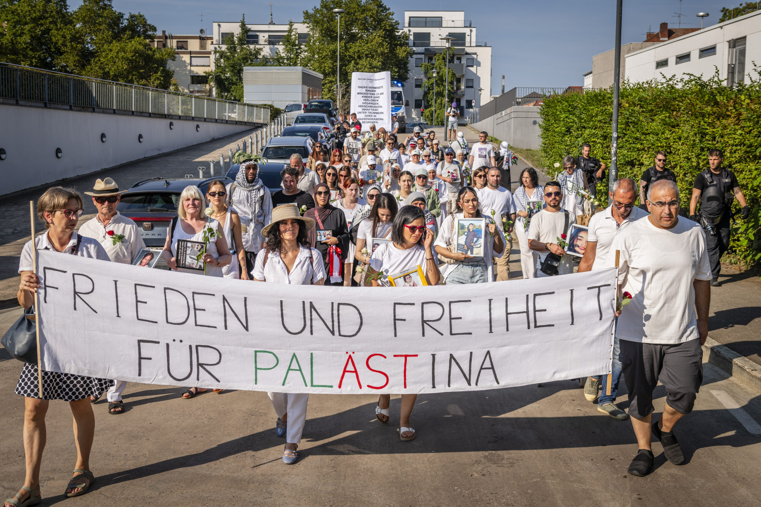 Trauermarsch gegen Leid in Gaza