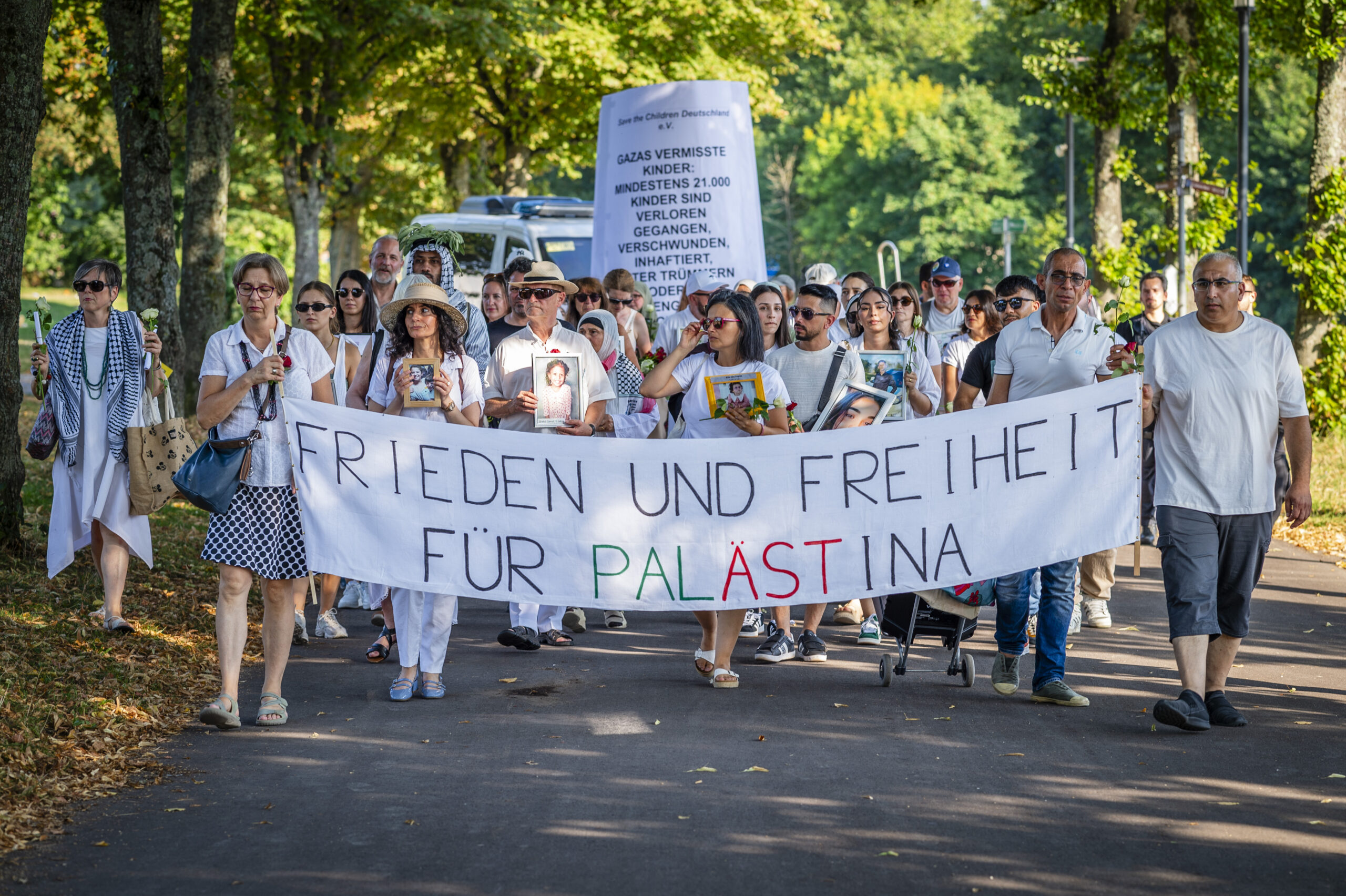 Trauermarsch gegen Leid in Gaza