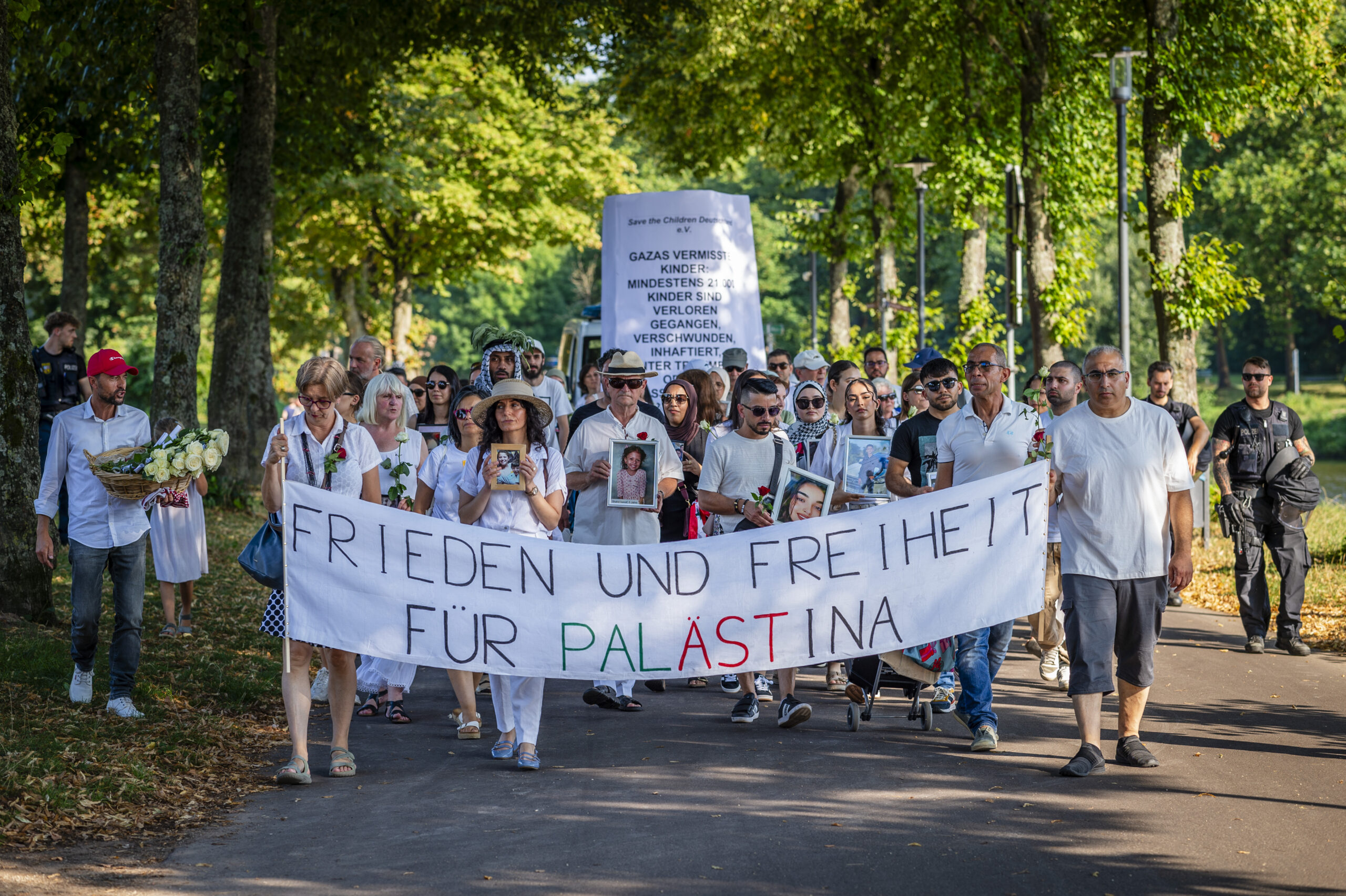 Trauermarsch gegen Leid in Gaza