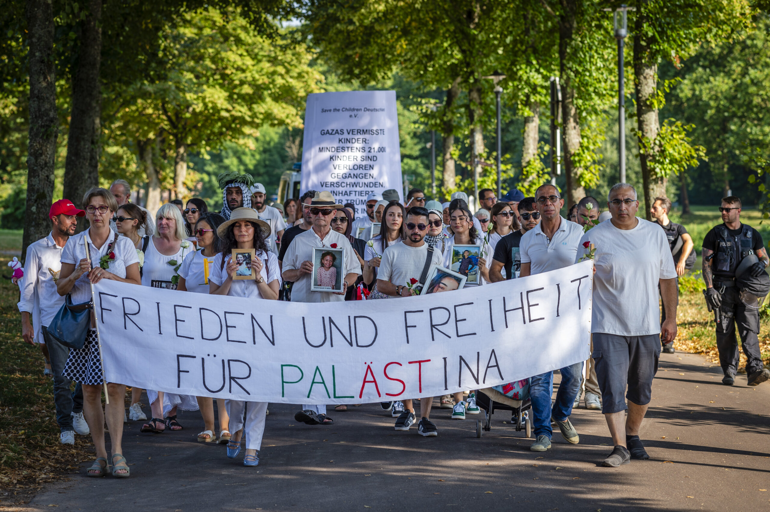 Trauermarsch gegen Leid in Gaza