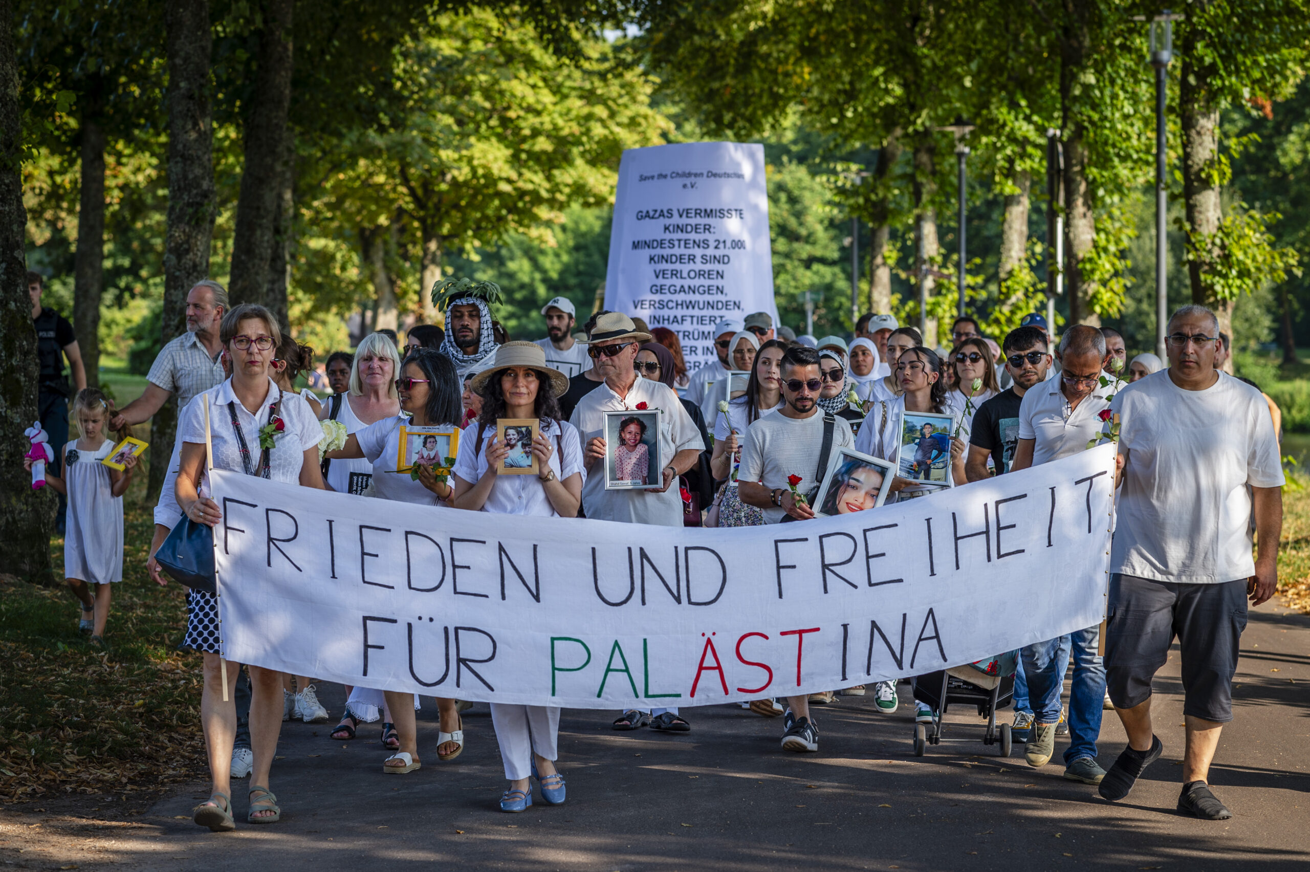 Trauermarsch gegen Leid in Gaza