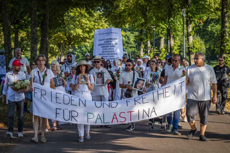 Trauermarsch gegen Leid in Gaza