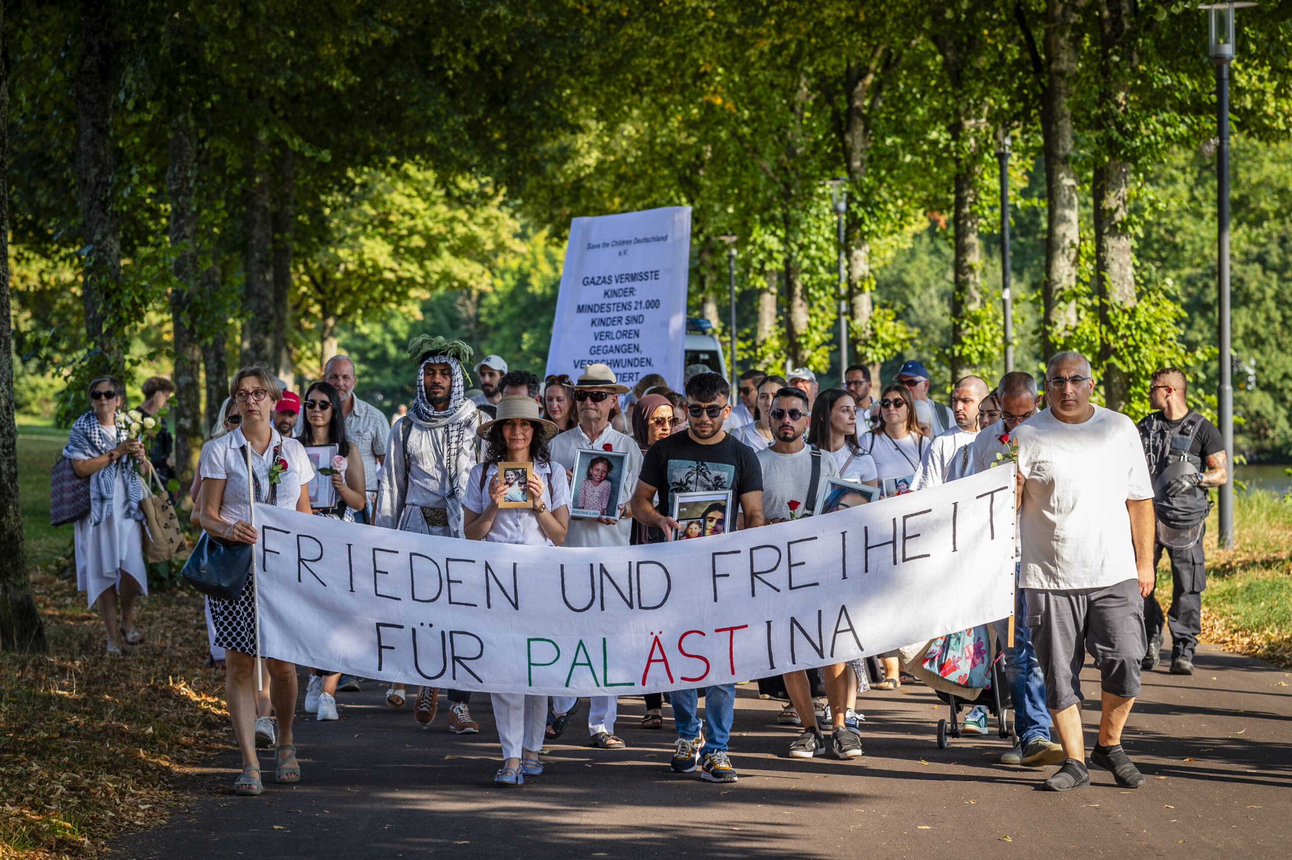 Trauermarsch gegen Leid in Gaza