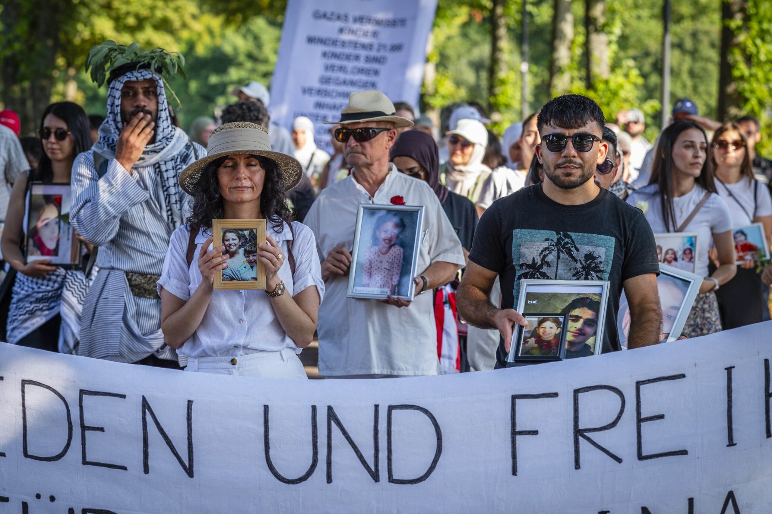 Trauermarsch gegen Leid in Gaza