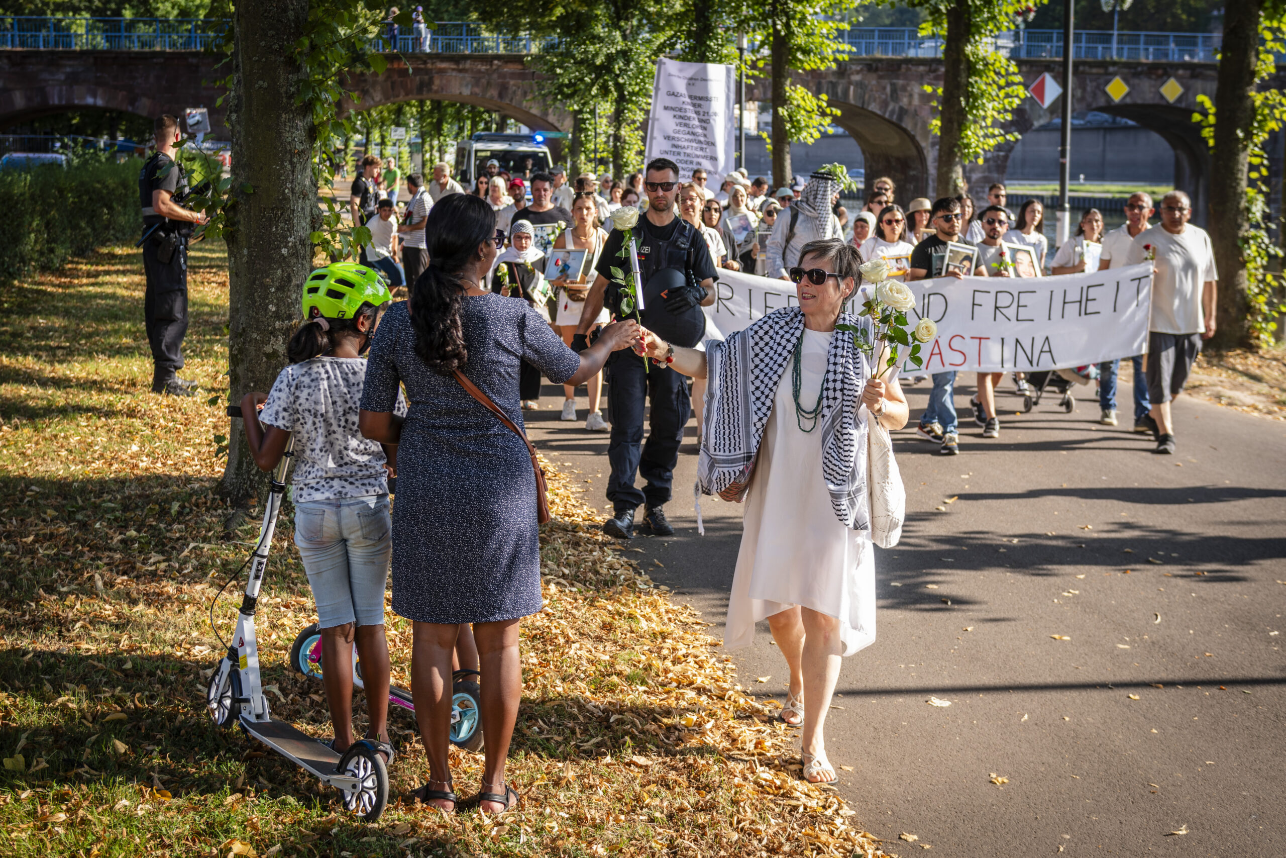 Trauermarsch gegen Leid in Gaza