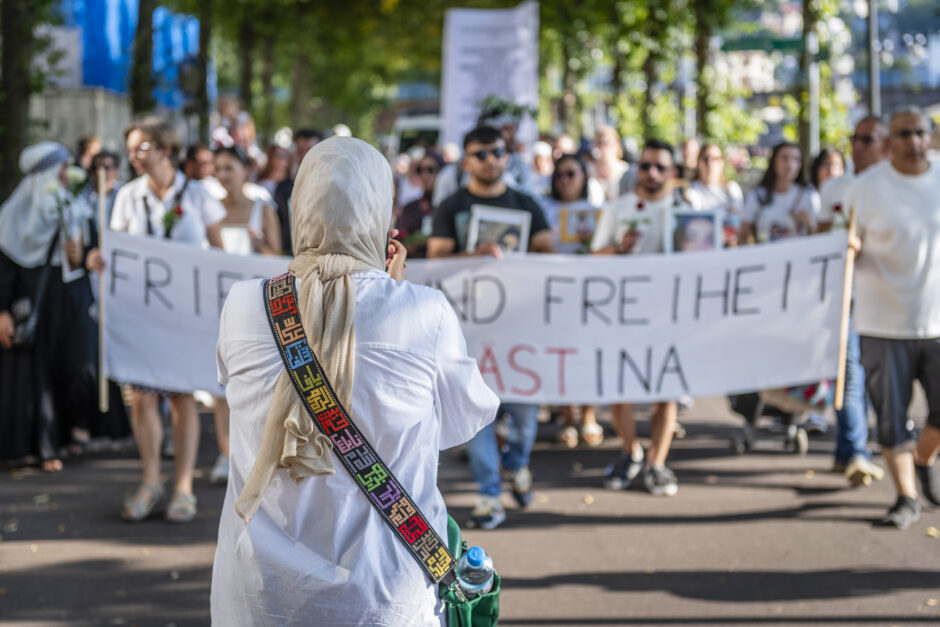 Trauermarsch gegen Leid in Gaza