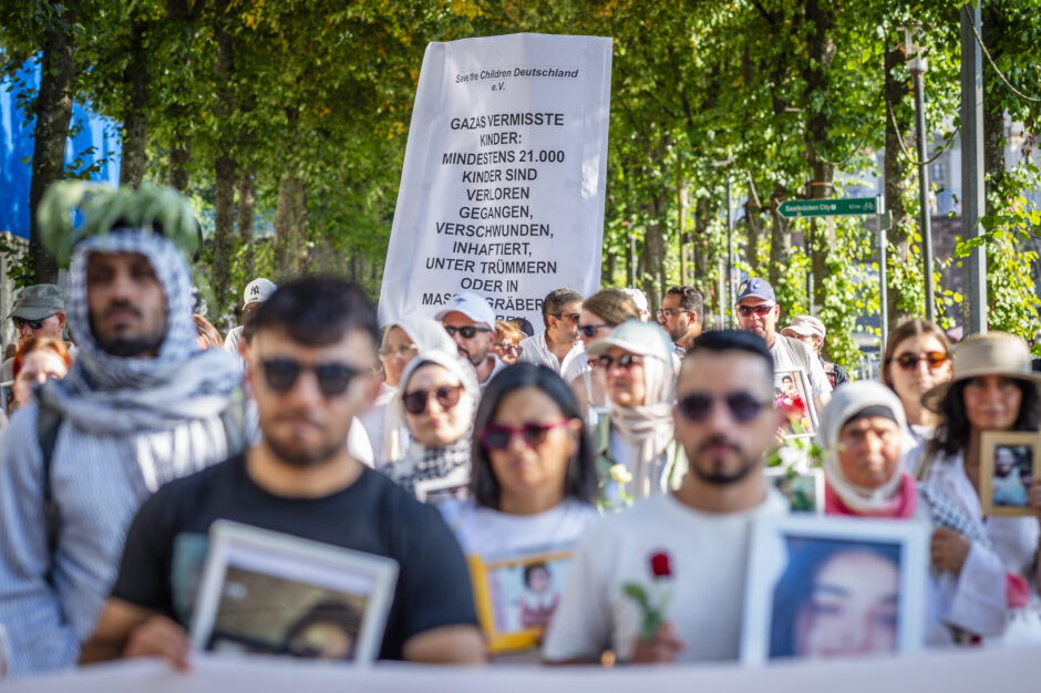 Trauermarsch gegen Leid in Gaza