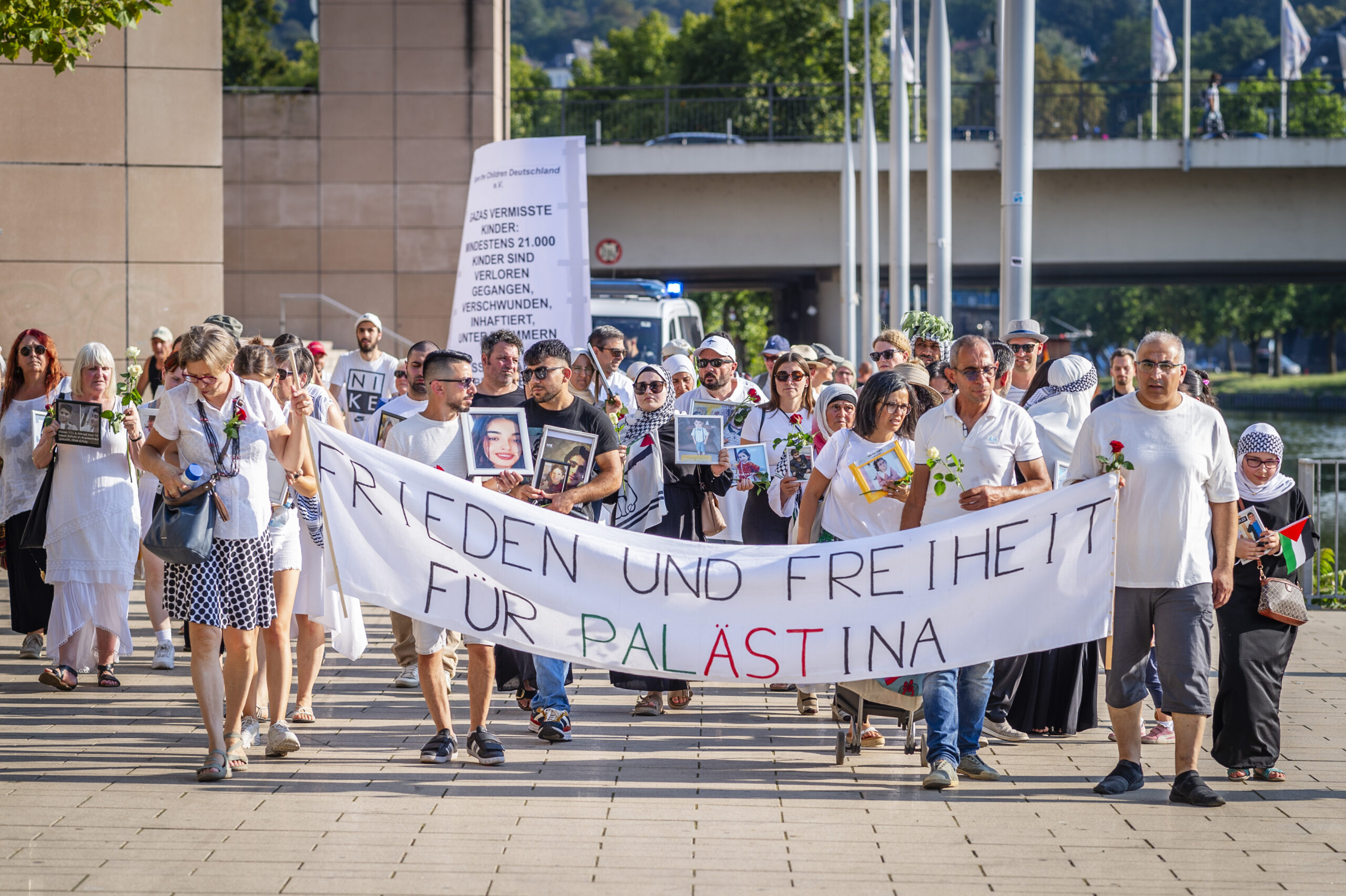 Trauermarsch gegen Leid in Gaza