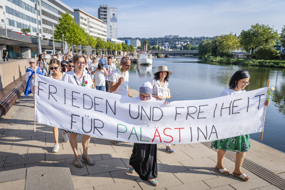 Trauermarsch gegen Leid in Gaza