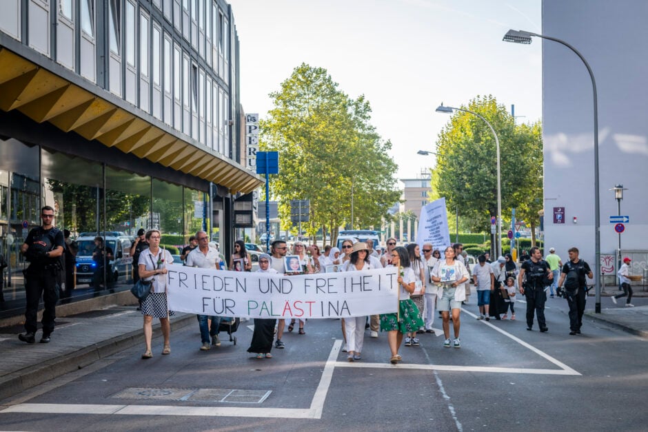 Trauermarsch gegen Leid in Gaza