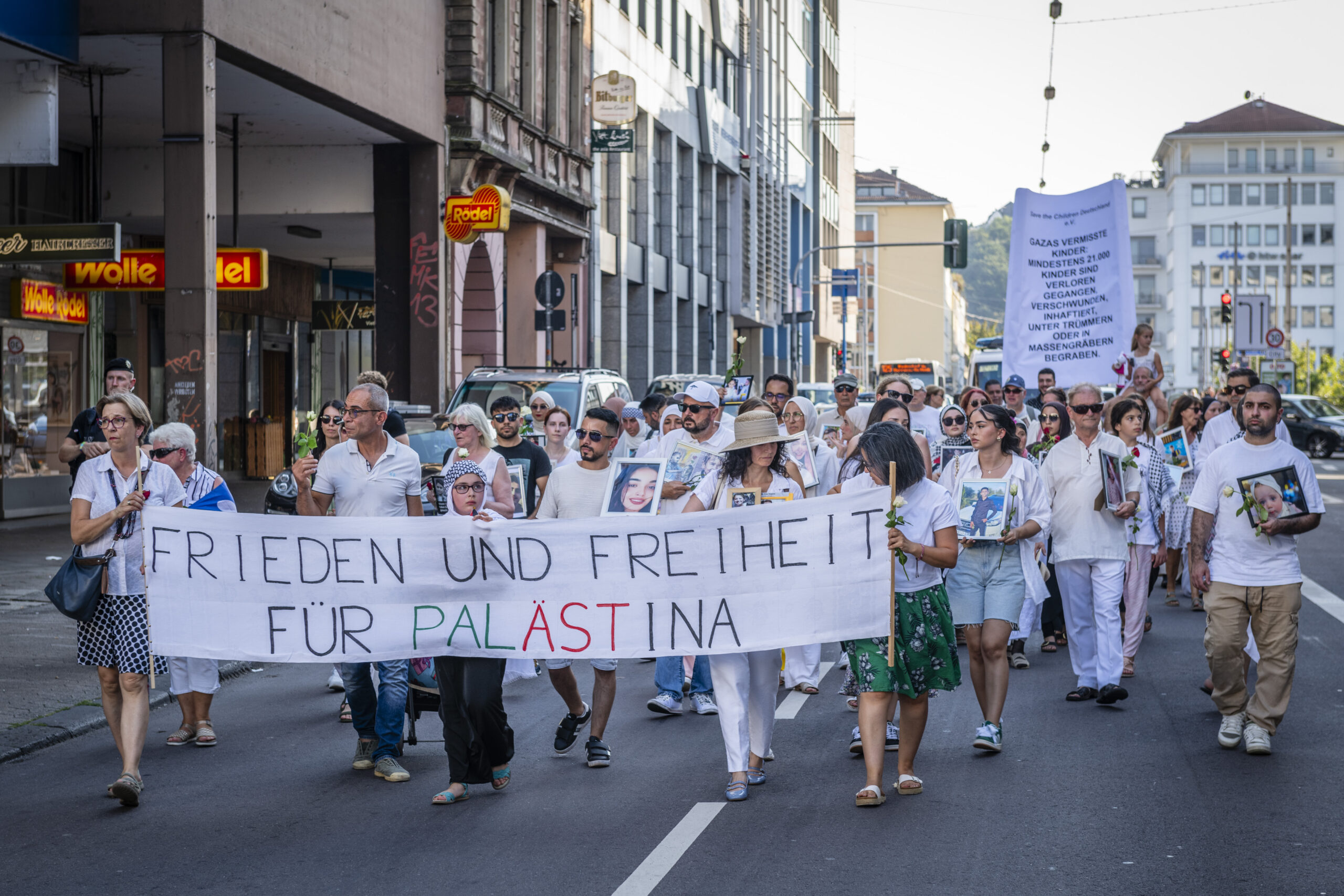 Trauermarsch gegen Leid in Gaza