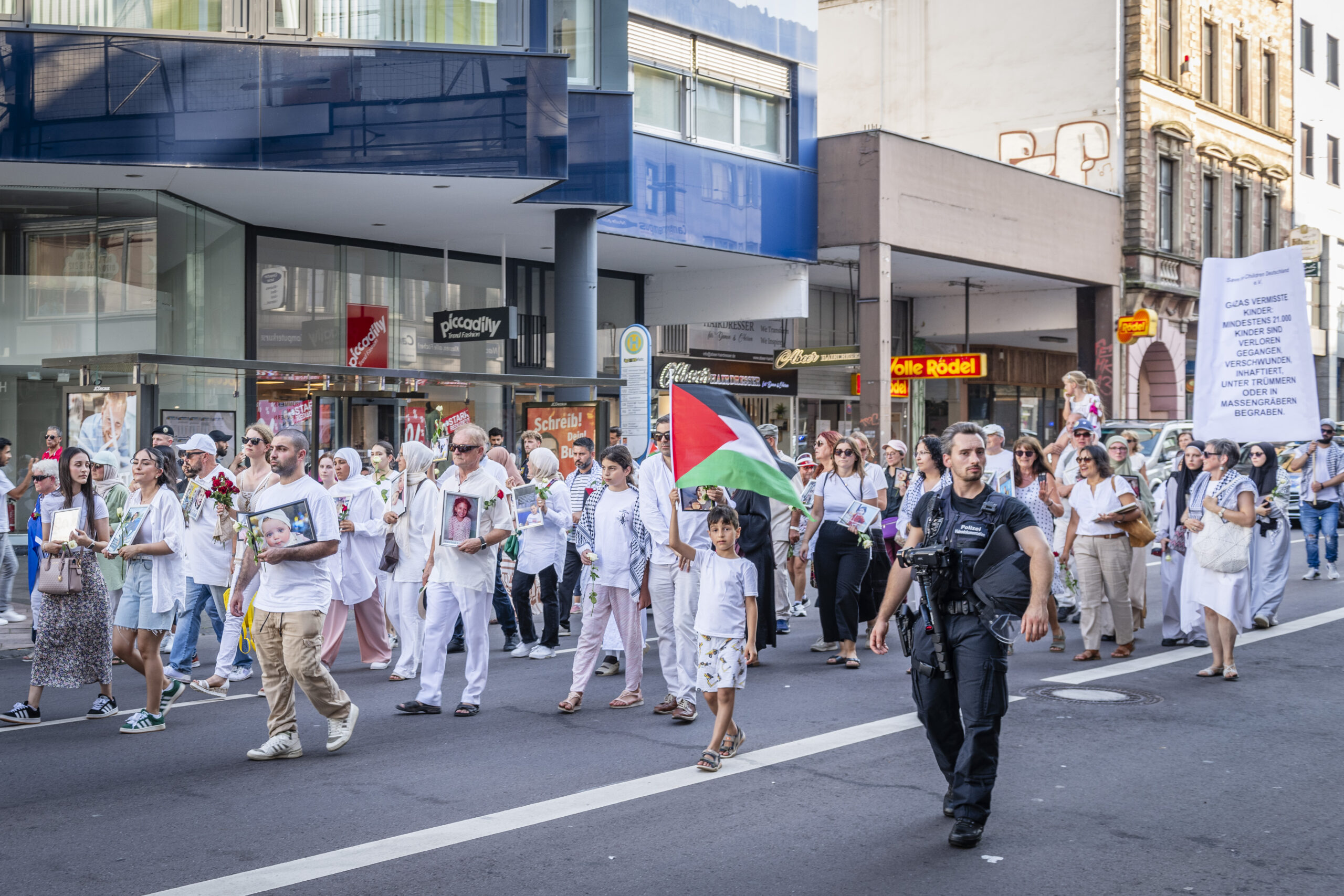 Trauermarsch gegen Leid in Gaza