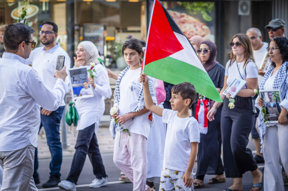 Trauermarsch gegen Leid in Gaza