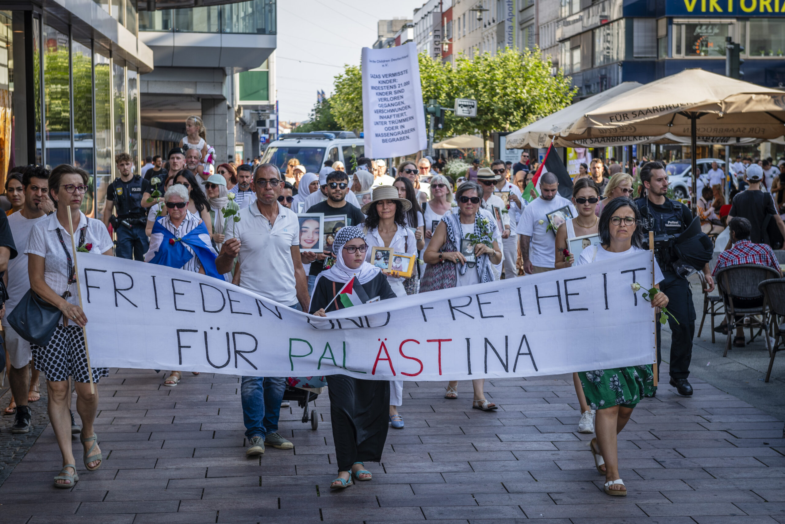 Trauermarsch gegen Leid in Gaza