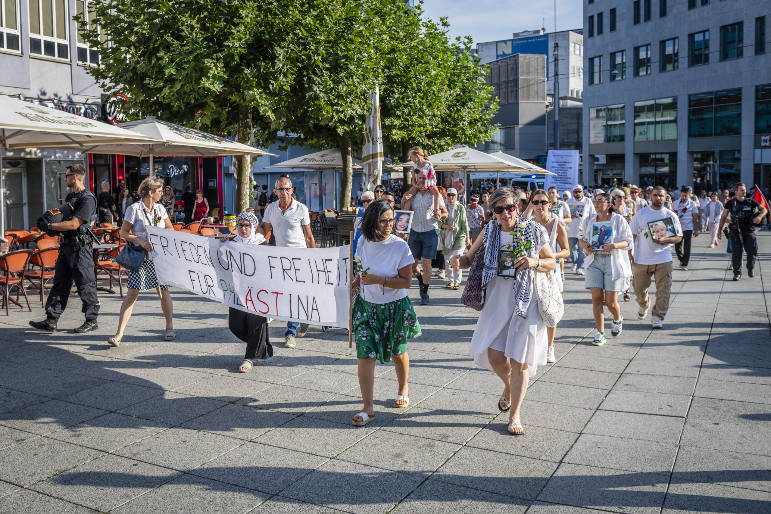 Trauermarsch gegen Leid in Gaza