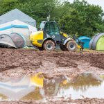 Nichts für empfindliche Camper: Das Rocco del Schlacko wurde in diesem Jahr - dank des Regens - zum Rocco del Schlammo. Foto: Becker&Bredel