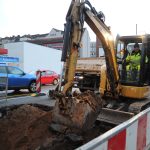 In der Dudweilerstraße in Saarbrücken hat es bereits am Freitag einen Rohrbruch gegeben. Foto: BeckerBredel.