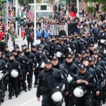 Polizisten beim G20-Gipfel in Hamburg. Archivfoto: dpa-Bildfunk/Markus Scholz