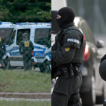 Großeinsatz in Ellwangen. Foto: dpa-Bildfunk/Stefan Puchne