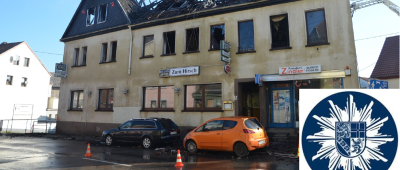 In diesem Gebäude verstarb eine Person bei einem Feuer. Foto: Polizei Saarland