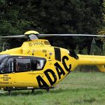 Rettungshubschrauber Christoph 16 flog die Verletzte in die Klinik. Symbolfoto: BeckerBredel.