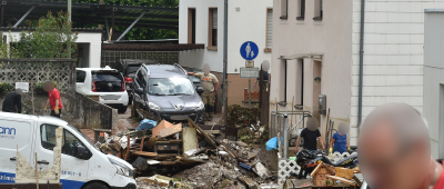 In Kleinblittersorf sorgte das Unwetter für große Schäden. Foto: BeckerBredel