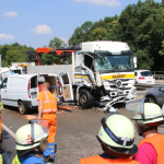 Schwerer Unfall auf der A 8 bei Neunkirchen. Foto: Brandon Lee Posse