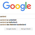 Das Saarland kommt in den Google-Suchergebnissen nicht so gut weg. Screenshot: SOL.DE.