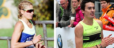 Rebecca Boenisch (links) und Tobias Blum, die beide in Saarbrücken leben, räumten beim Köln-Marathon ab. Archivfotos: Kai Engelhardt from Cologne, Germany [CC BY-SA 2.0].