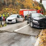 Der Unfall ereignete sich an der Kreuzung Weststraße / L126 zwischen Dudweiler und St. Ingbert. Foto: Feuerwehr St. Ingbert