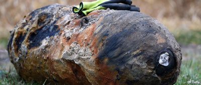 Eine Fliegerbombe wie diese wurde heute in Merzig entschärft. Symbolfoto: Ralf Hirschberger/dpa-Bildfunk.