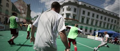 Die Straßenfußball-Weltmeisterschaft wird in diesem Jahr in Mexico ausgetragen. Foto der Deutschen Meisterschaft 2011: Fredrik von Erichsen/dpa-Bildfunk