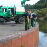 Das Unfallauto wurde bei Dreisbach aus der Saar geborgen. Symbolfoto: BeckerBredel.