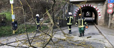 Am Wochenende richtete Sturmtief „Eberhard" Schäden im Saarland an. Foto: BeckerBredel.