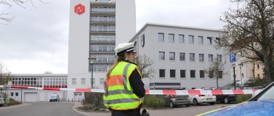 Auch das Rathaus in Neunkirchen erhielt eine Bombendrohung. Es wurde nichts gefunden. Foto: BeckerBredel