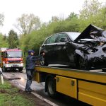 Aufnahme der Unfallstelle in Mainzweiler. Foto: Brandon Lee Posse