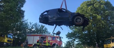 Am heutigen Mittwoch kam es zu einem tödlichen Unfall bei Remmesweiler. Foto:Dirk Schäfer/Feuerwehr