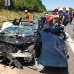 Auf der A 620 kam es am Dienstagmittag zu einem schweren Unfall. Foto: Becker & Bredel